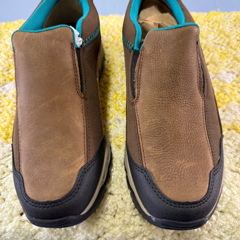 Ariat Skyline Slip-On Womens 7.5 Taupe Leather Hiking Walking Shoes 10020042 NEW - Picture 3 of 16